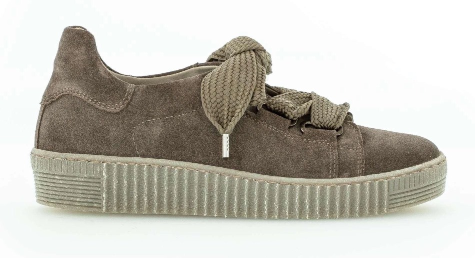 Gabour | Exclusive 33330-12 - Sneaker Basse Lacet Daim Gris